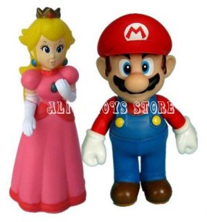 Super Mario and Princess Peach Wedding Cake Topper Lover Action Figure 