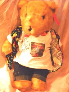Boston Brad Delp Teddy Bear Singer Musician Autographed T Shirt