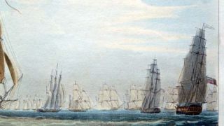 Sir Sydney Smiths Squadron 1804 Naval Aquatint