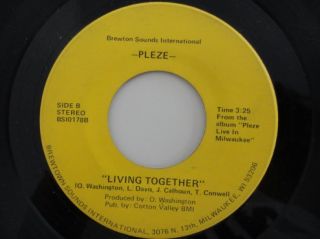 Pleze   Living Together on BREWTON SOUNDS INT. / RARE SWEET SOUL FUNK 