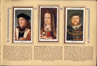 Tobacco Card Album & Cards,John Player,Royalty,KING & QUEEN Reign 1066 