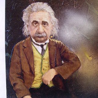 Charles Bragg Einstein Giclee on Canvas Limited Ed Art