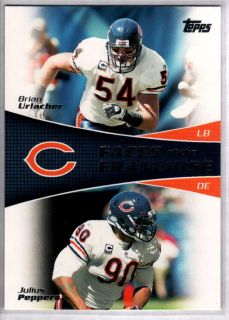 BRIAN URLACHER JULIUS PEPPERS 2011 Topps Faces of the Franchise