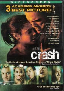 New Crash 2005 Widescreen DVD Drama Movie Matt Dillon Sandra Bullock 
