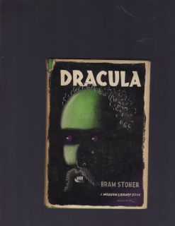 Dracula by Bram Stoker 1897 Modern Library No 31 HCDJ