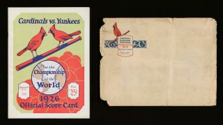 The Finest 1926 World Series Program Yankees vs Cardinals