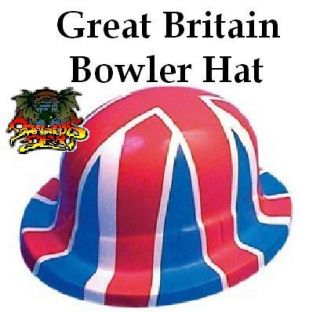 British Bowler Hat Union Jack Flag Rugby Great Britain