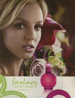 Britney Spears Advertisement for Fantasy Perfume Clipping