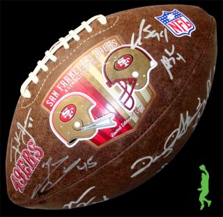 2012 San Francisco 49ers Team Signed Wilson NFL Football Frank Gore 
