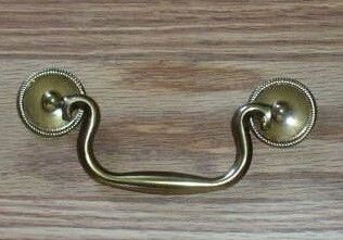 Brass Americana Chippendale Federal Bail Drawer Pull Handle Hardware 
