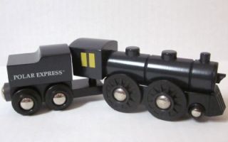 brio polar express wooden set train