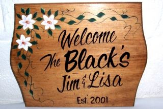 Hand Painted SIGN Gift Idea CUSTOM MADE personalized Plaque with NAME 