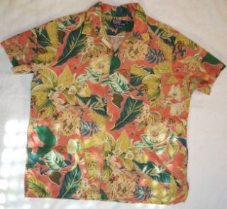   Ralph Lauren Vintage Caldwell Hawaiian Camp Button Up Shirt XL