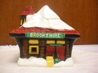 Brookshire Train Depot Wee Crafts Christmas Village Painted Accents 