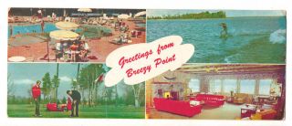 Brainerd, MN Minnesota Breezy Point Resort vintage multi view long 