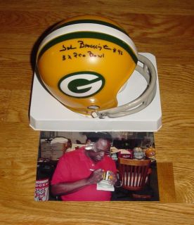 Packers John Brockington Signed Mini Helmet 3X Pro Bowl
