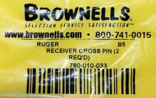 Brownells Ruger 10 22 Replacement Receiver B5 Cross Pin