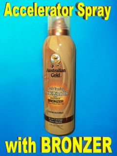   Gold Dark Tanning Accelerator Continuous SPRAY with BRONZERS