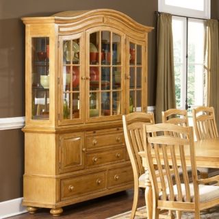 Broyhill Bryson China Cabinet in Warm Pine Stain 4933 565