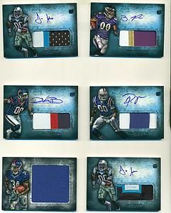    TOPPS INCEPTION ALL AUTO PATCH LOT OF 17 w LAMICHAEL JAMES BROYLES
