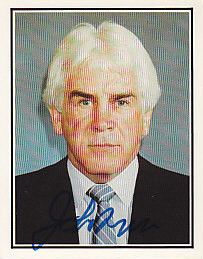 John Brophy Signed Auto 1980s Police Card Maple Leafs