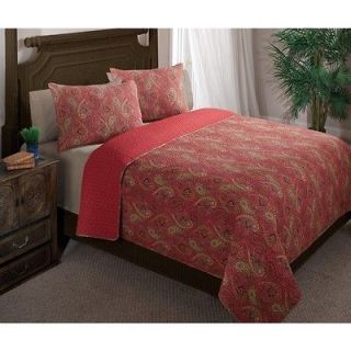   Bedroom Decor Bedding Moroccan Spice 3 Piece Quilt Set Quilts King