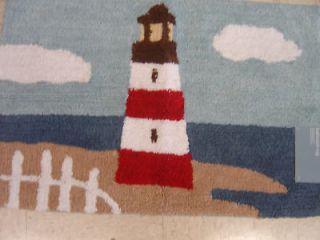 newly listed new lighthouse nautical boat bath mat rug time