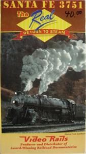 VHS Video Santa FE 4 8 4 3751 The Real Return to Steam 12 27 1991 