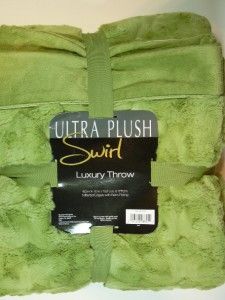 New Costco Ultra Plush Luxury Swirl Micro Mink Polyester Throw Blanket 