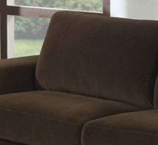 New 2pc Contemporary Modern Suede Sofa Sset AC Brianna