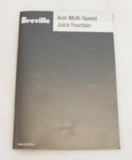 Breville BJE510XL 900 Watt Variable Speed Juicer (Used Once)