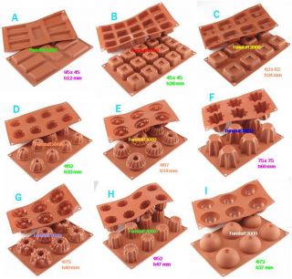 Silicone Baking Mould Cake Pop Chocolate Mold Pan Oval Square Fantasy 