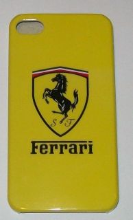 NEW APPLE I PHONE 4 and 4S FERRARI Cell Phone Hard Plastic Cover FREE 
