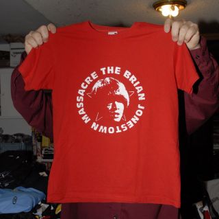 Brian Jonestown Massacre Red Band T Shirt Indie Psych Rock Iconic Logo 