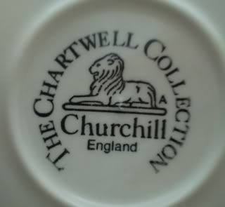 This Churchill Chartwell Collection Briar Rose Saucer is in excellent 