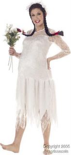 Adult Hillbilly Bride Funny Halloween Costume SM