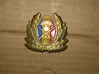 OLD Military CAP HAT PIN Romanian Communist Emblem Land Army Badge 