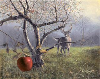 McDonald s N Canvas Buck Deer Print The Last Apple