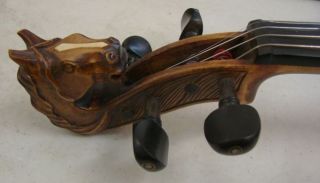 Brightwood Musical Instruments Horse Head Acoustic Electric 4 4 Violin 