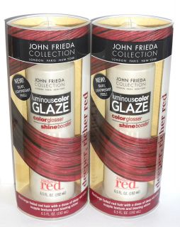 John Frieda Luminous Color Glaze Deeper Richer Red 6 5 oz Each 