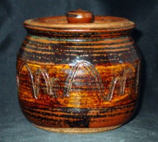 Museum Qty Robert Briscoe Mingei Pottery Covered Jar Warren Mackenzie 