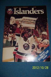   Islanders Yearbook Mike Bossy Billy Smith Bryan Trottier Potvin