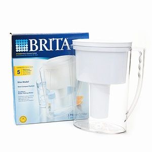 brita slim water filtration pitcher 5 x 8 oz glasses 1 ea capacity 5 8 