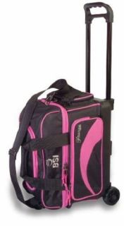 BSI Pink Black 2 Ball Roller Bowling Bag