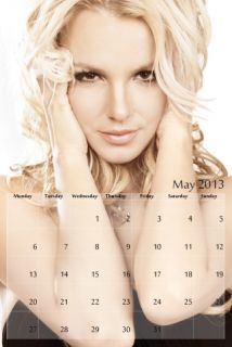 Britney Spears 2013 Wall Calendar