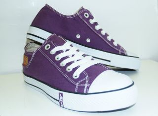 Levis Buck Lo Canvas Purple Low Top Shoes