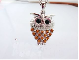 Hot New Fashion Vintage Stylejewelry Necklace Chain Silver Owl Pendant 