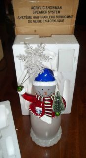  Avon Acrylic Snowman Speaker System