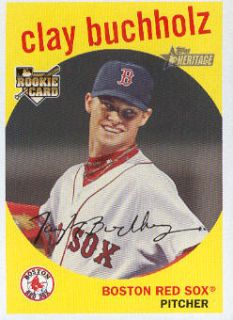 2008 topps heritage 88 clay buchholz