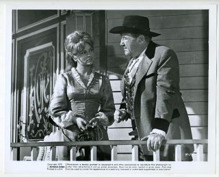 Photo Broderick Crawford Diana Lorys in The Texican 1966 Western Movie 